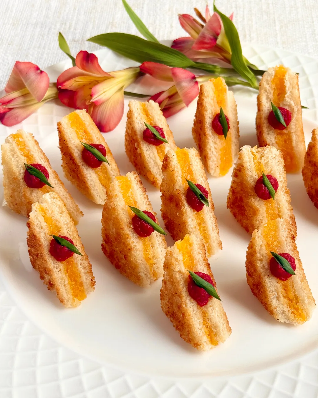 Grilled Cheese Bites by Sweet Basil Catering NYC